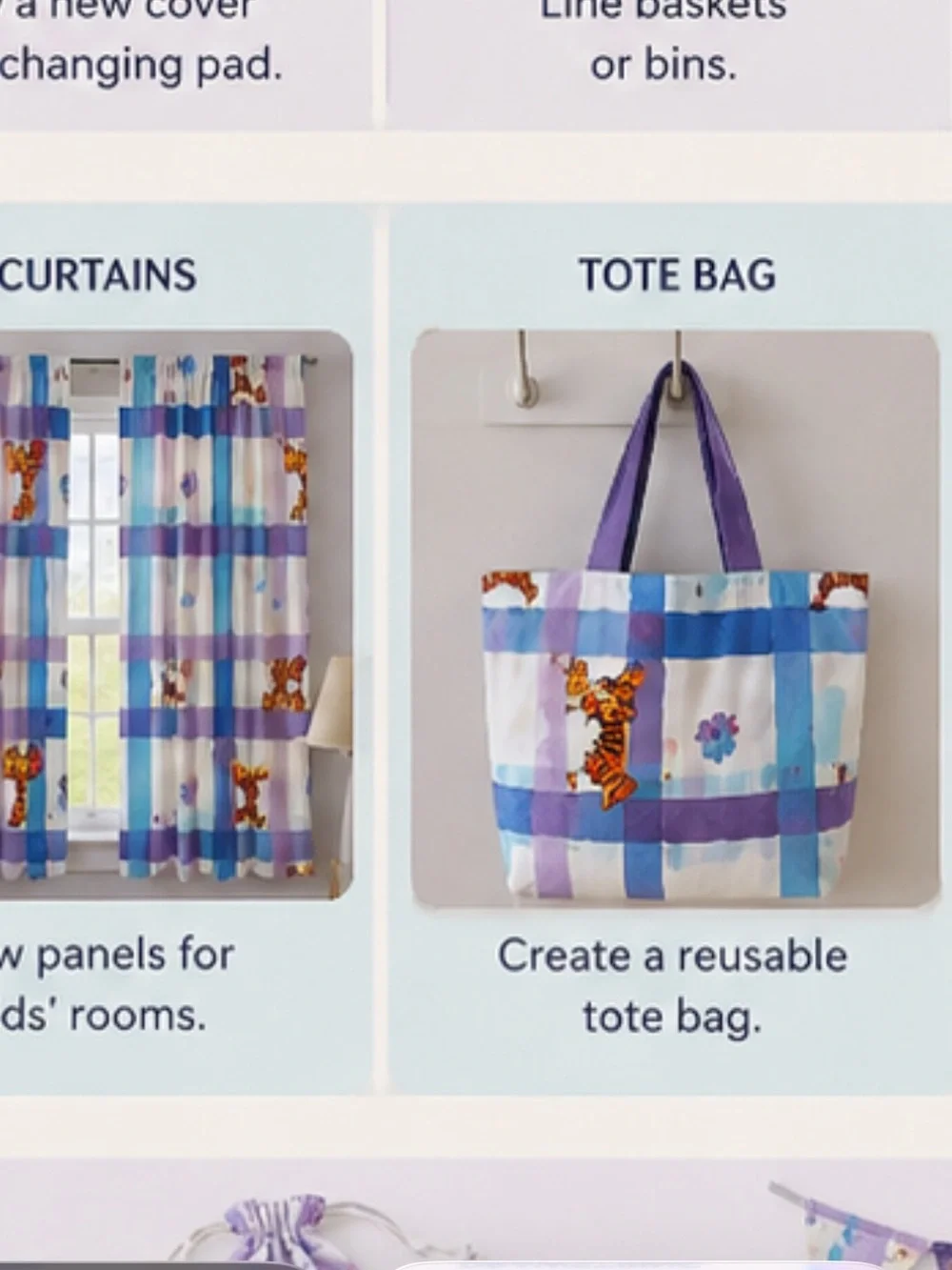 Vintage 90s Disney Winnie the POOH & TIGGER Twin Flat fitted set DIY craft sew